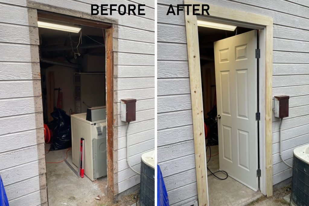 Handyman services in San Diego door installation